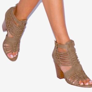 NEW … THANDIE Caged Heeled Sandals